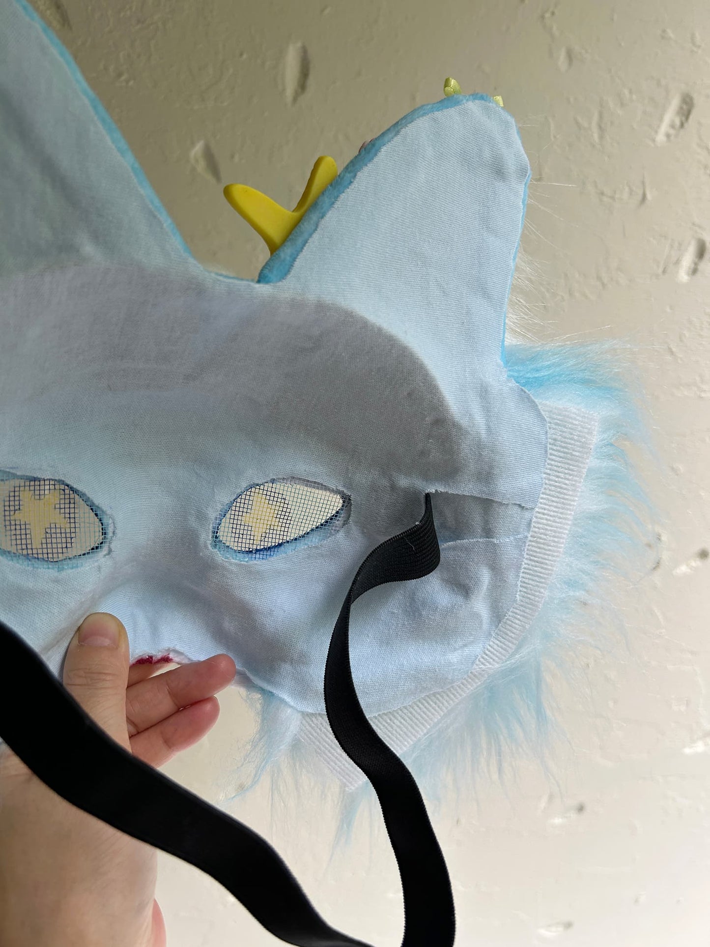 Blue cute Therian cat mask 01
