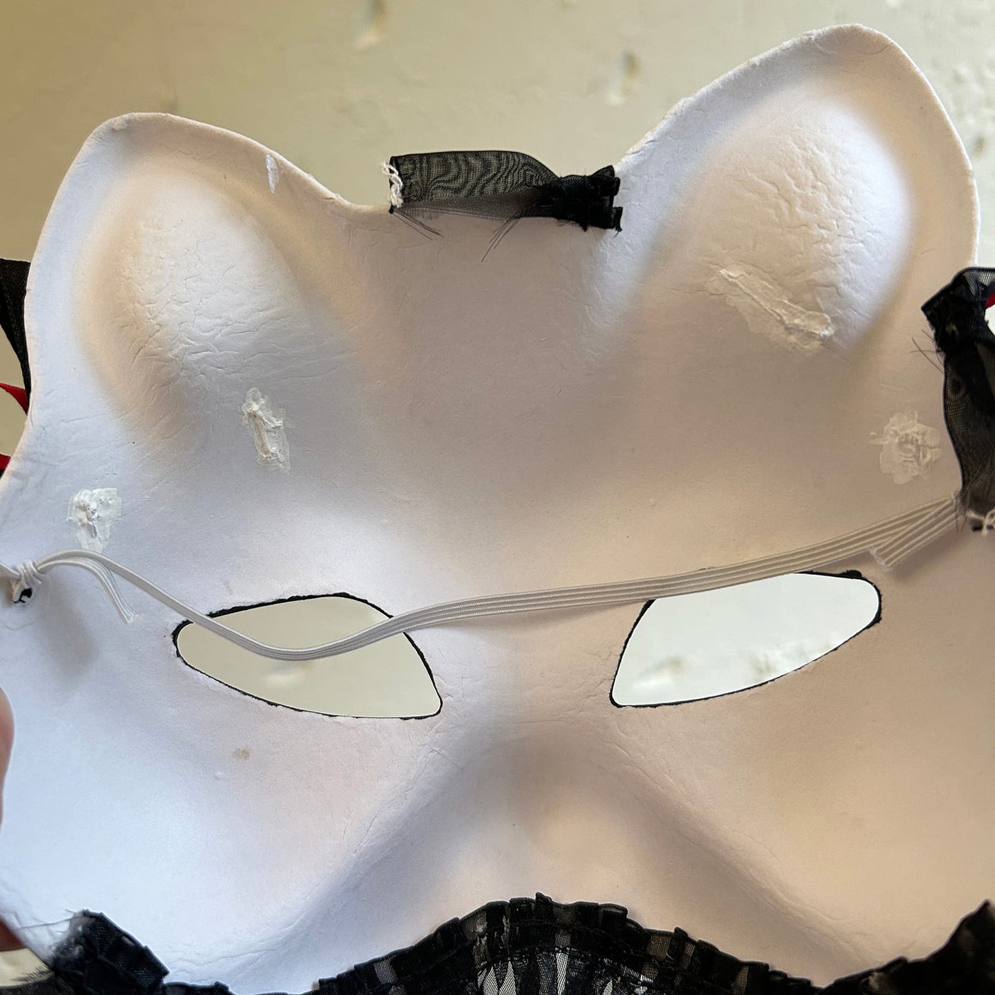 Handmade Masquerade cat mask Kitsune kabuki 02