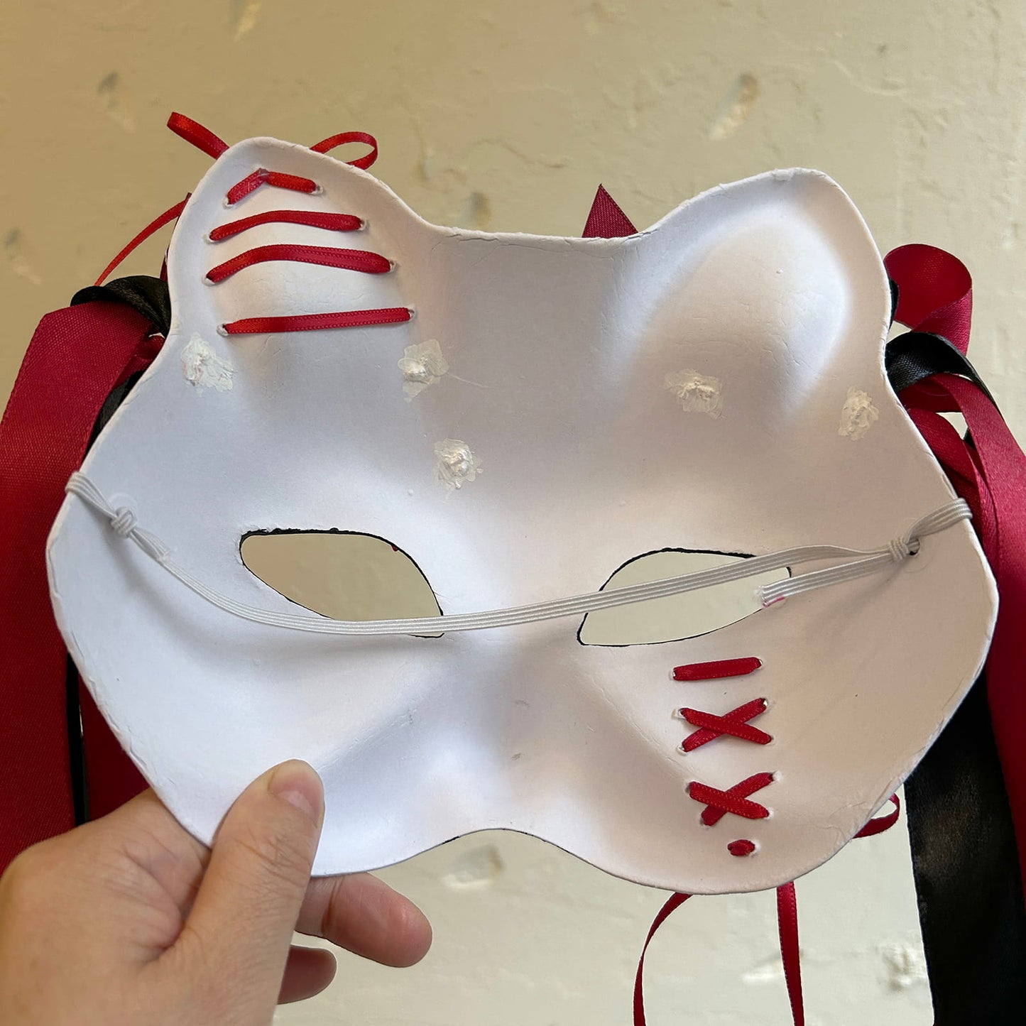 Kabuki cat Mask for Masquerade Costume 01