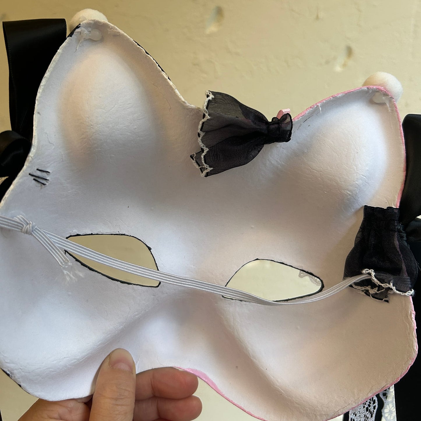 Kabuki cat Mask for Cosplay Masquerade Costume 03