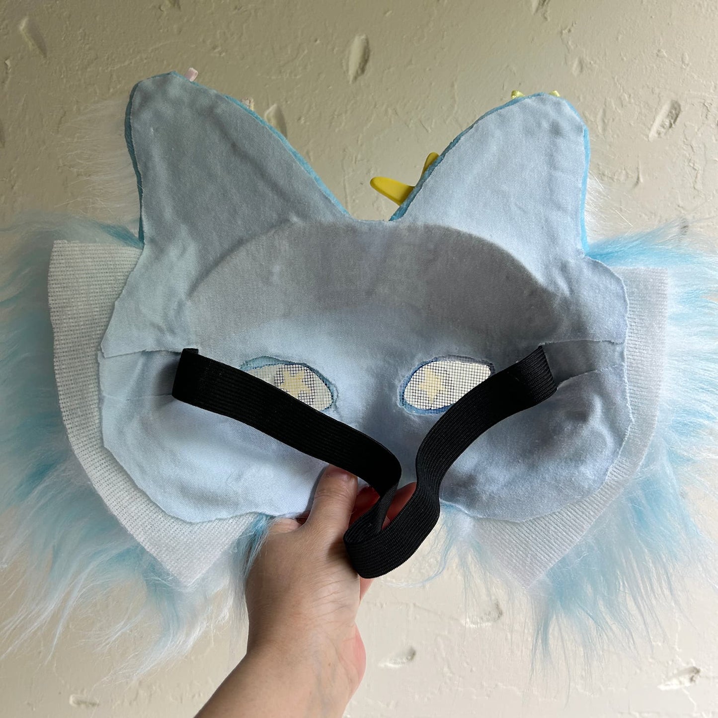 Blue cute Therian cat mask 01