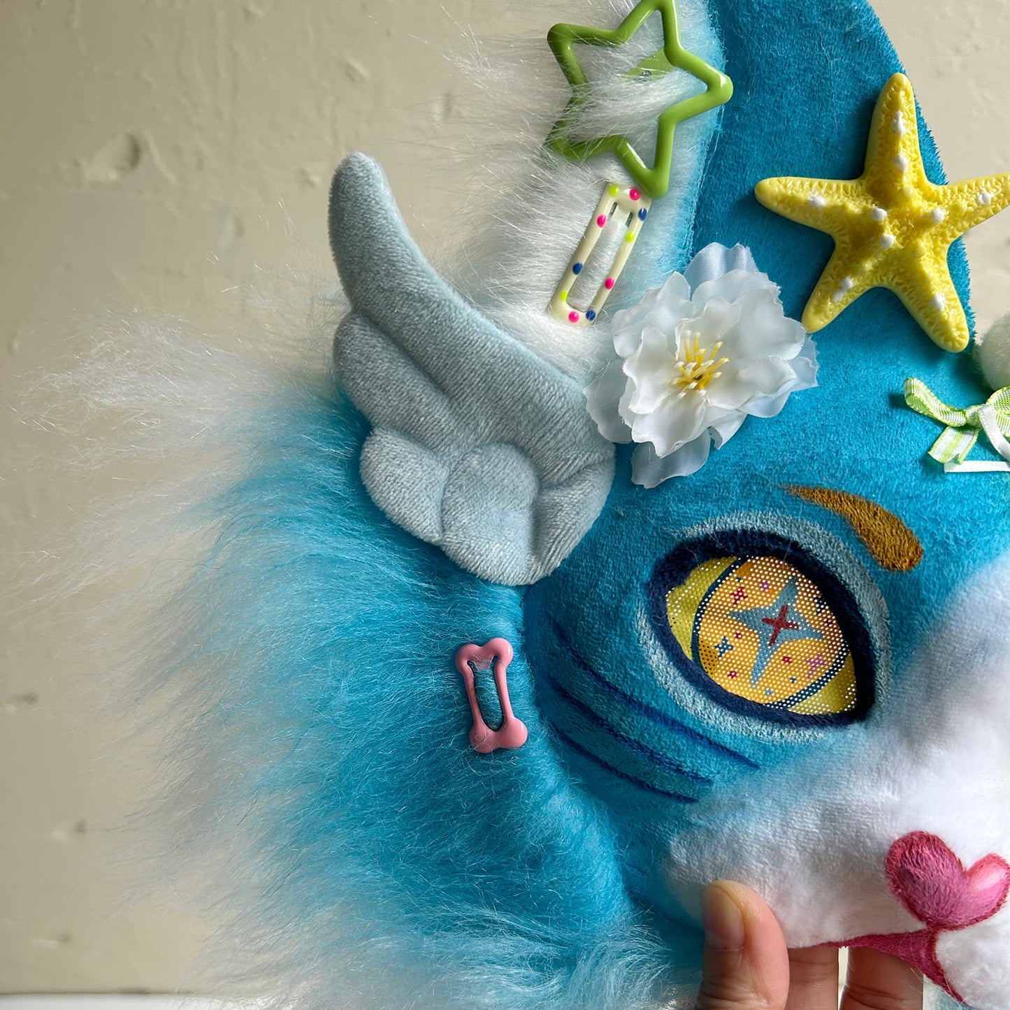 Blue cute Therian cat mask 02