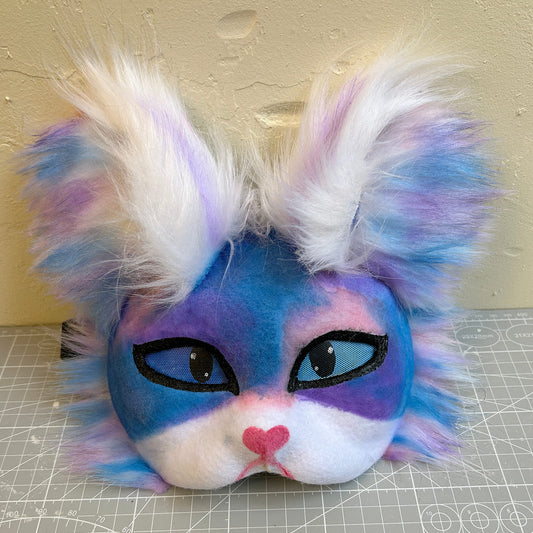 Cool and cute Therian purple and blue cat mask 01