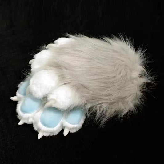 Furry Fursuit Paws – Squeaky Plush Animal Claw Gloves for Cosplay, Costume & Halloween 01