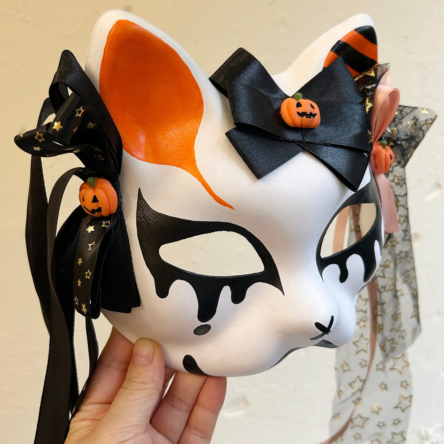 Halloween Masquerade cat mask 01
