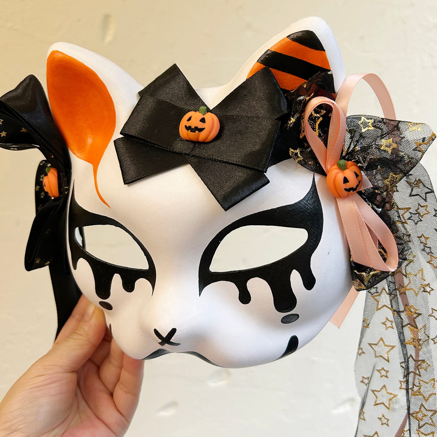 Halloween Masquerade cat mask 01