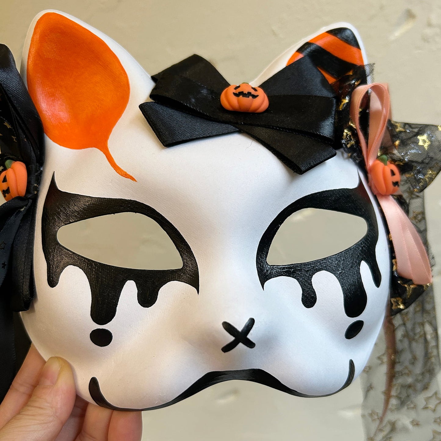 Halloween Masquerade cat mask 01
