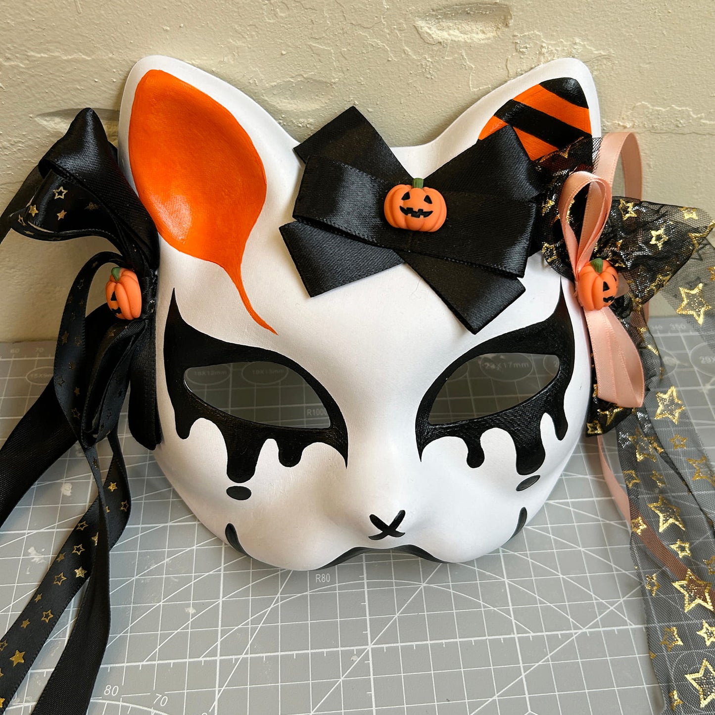 Halloween Masquerade cat mask 01