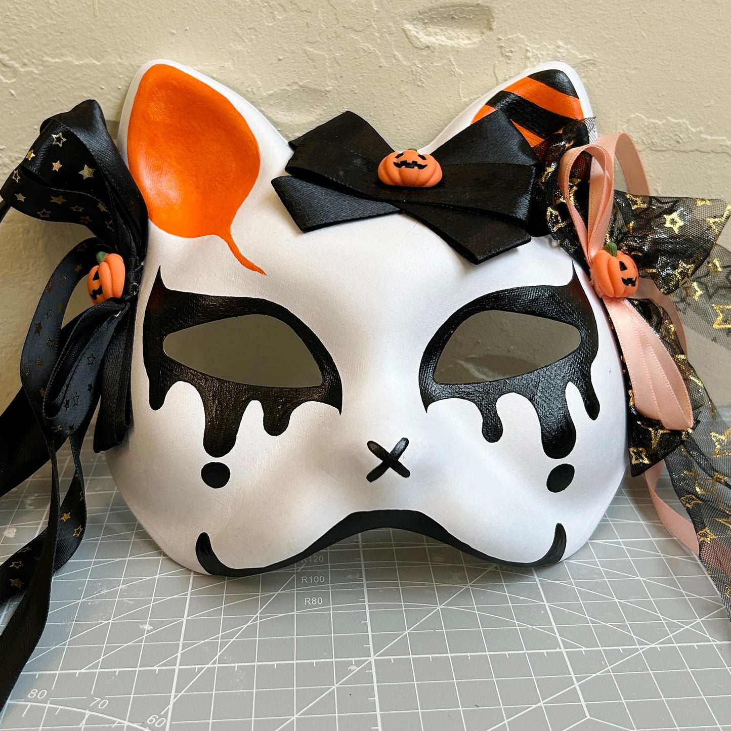Halloween Masquerade cat mask 01