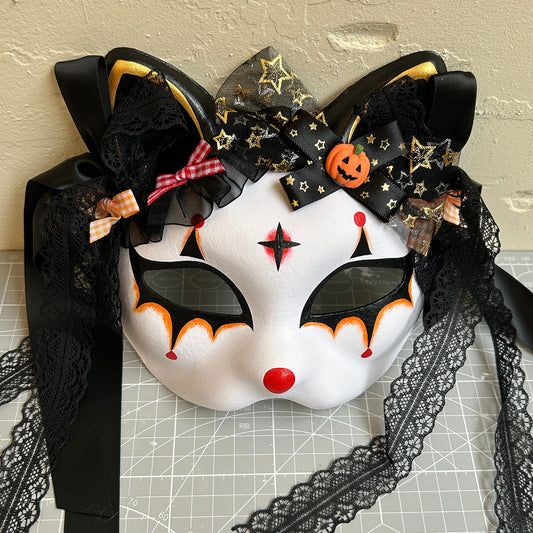 Original handmade cool Halloween Masquerade cat mask 02
