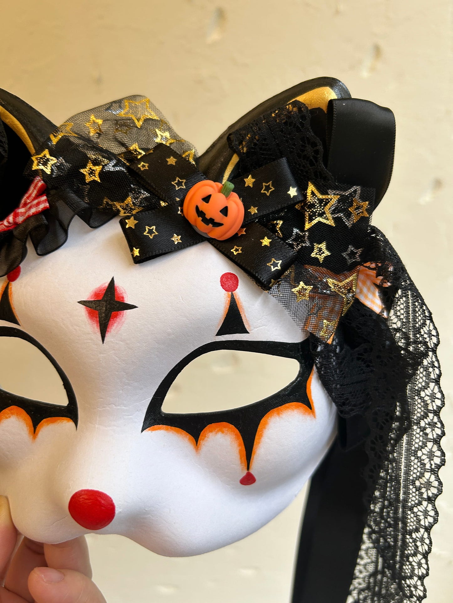 Original handmade cool Halloween Masquerade cat mask 02