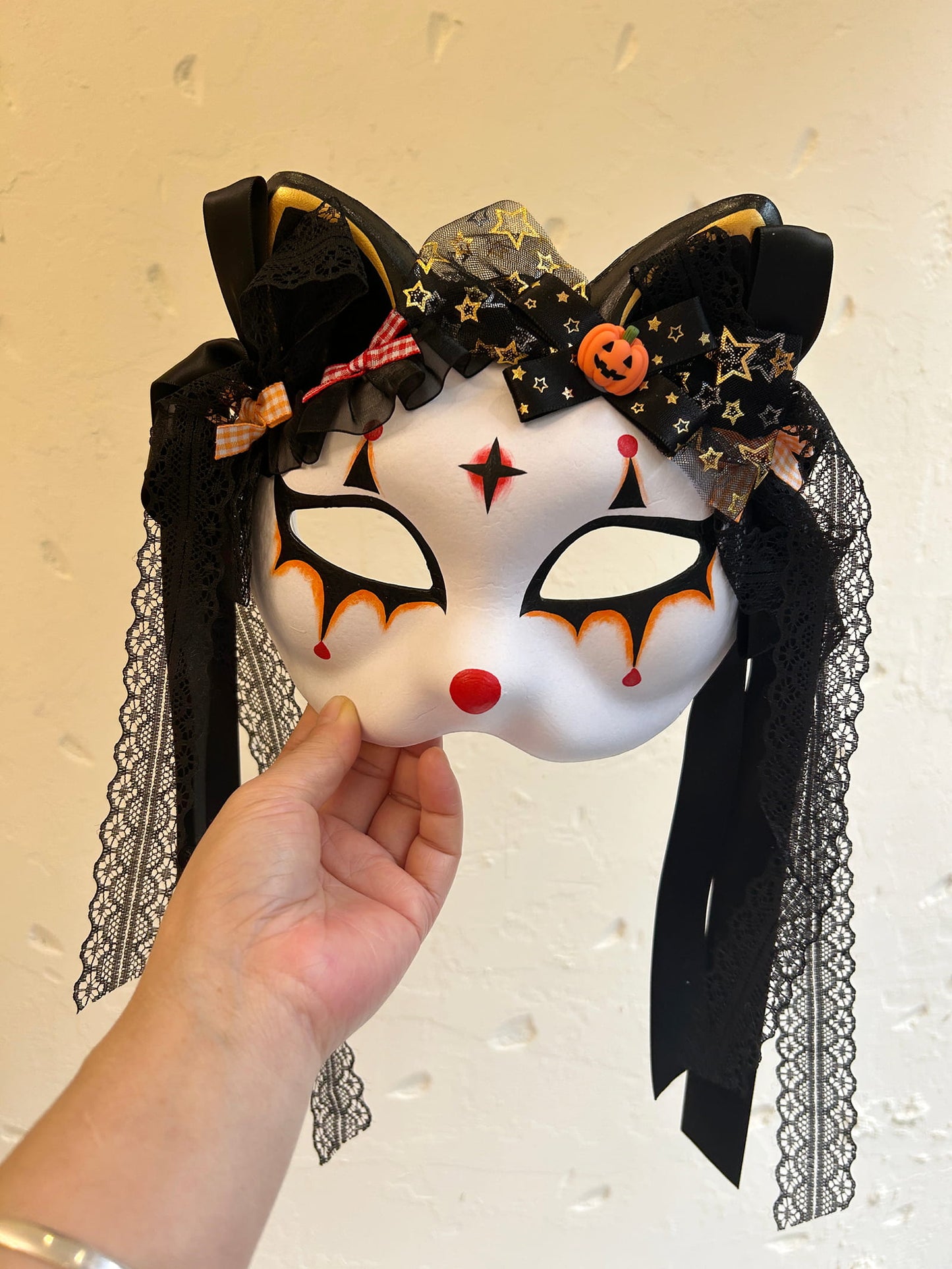 Original handmade cool Halloween Masquerade cat mask 02