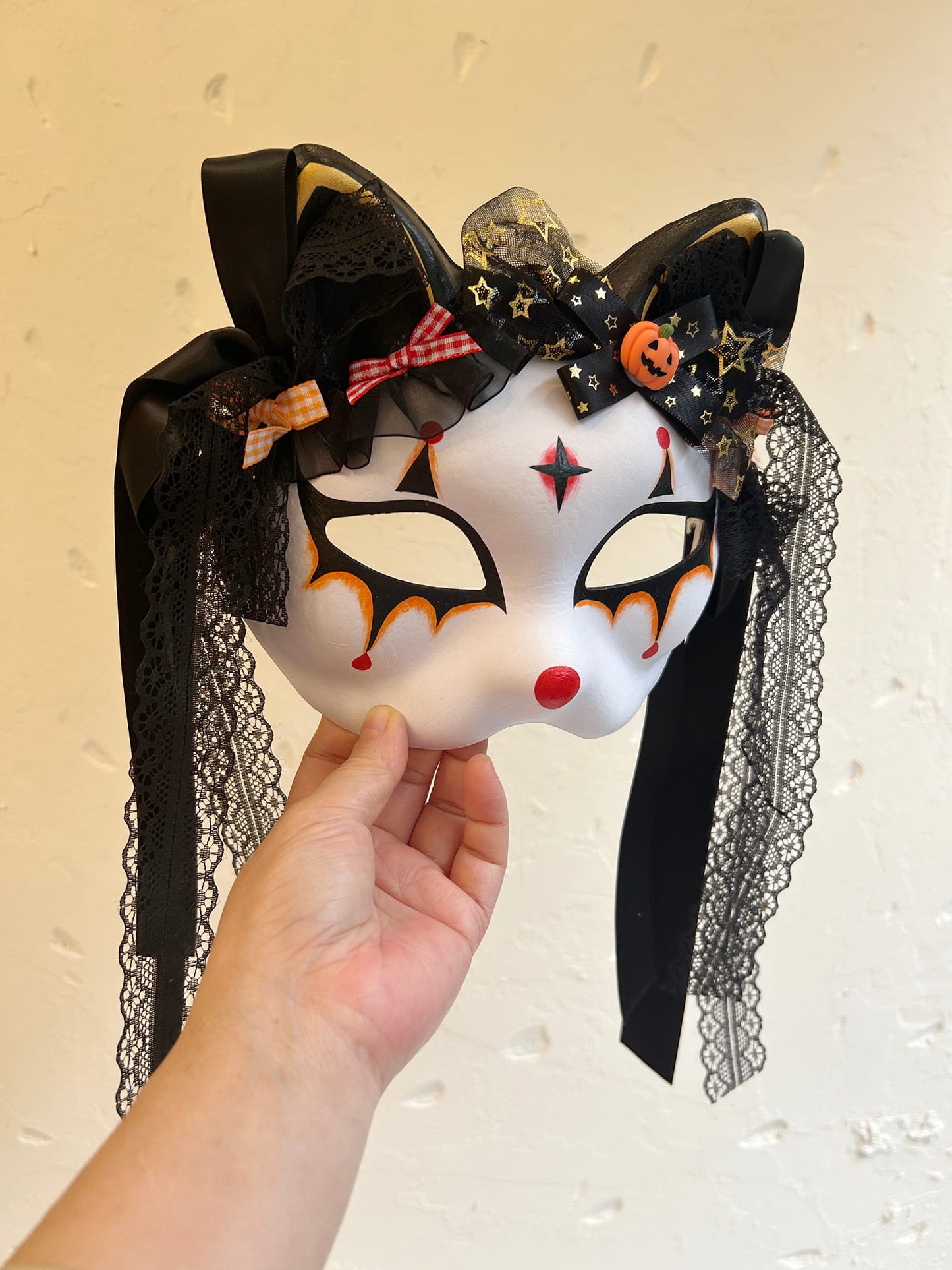 Original handmade cool Halloween Masquerade cat mask 02