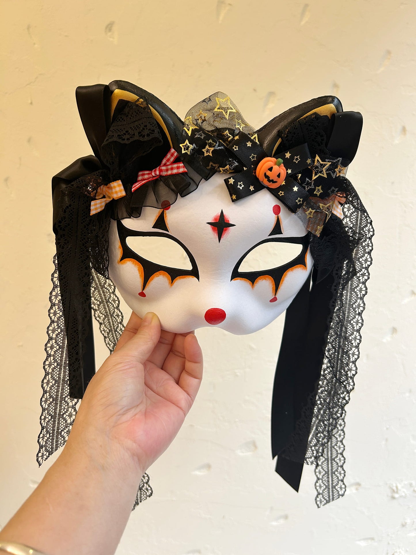 Original handmade cool Halloween Masquerade cat mask 02