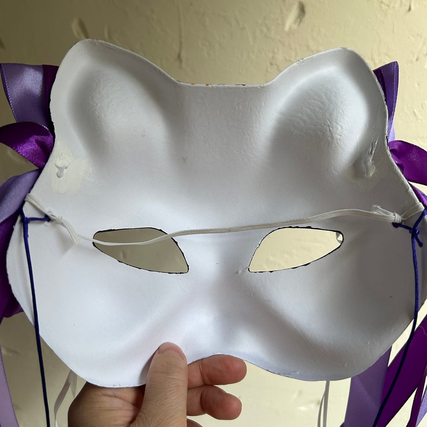 Hand-painted cute Masquerade cat mask kabuki 01