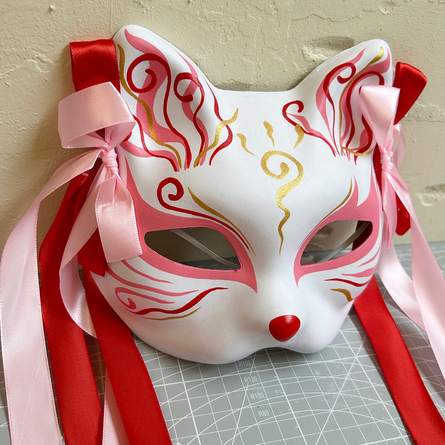 Kabuki Kitsune cute Cats Mask 01