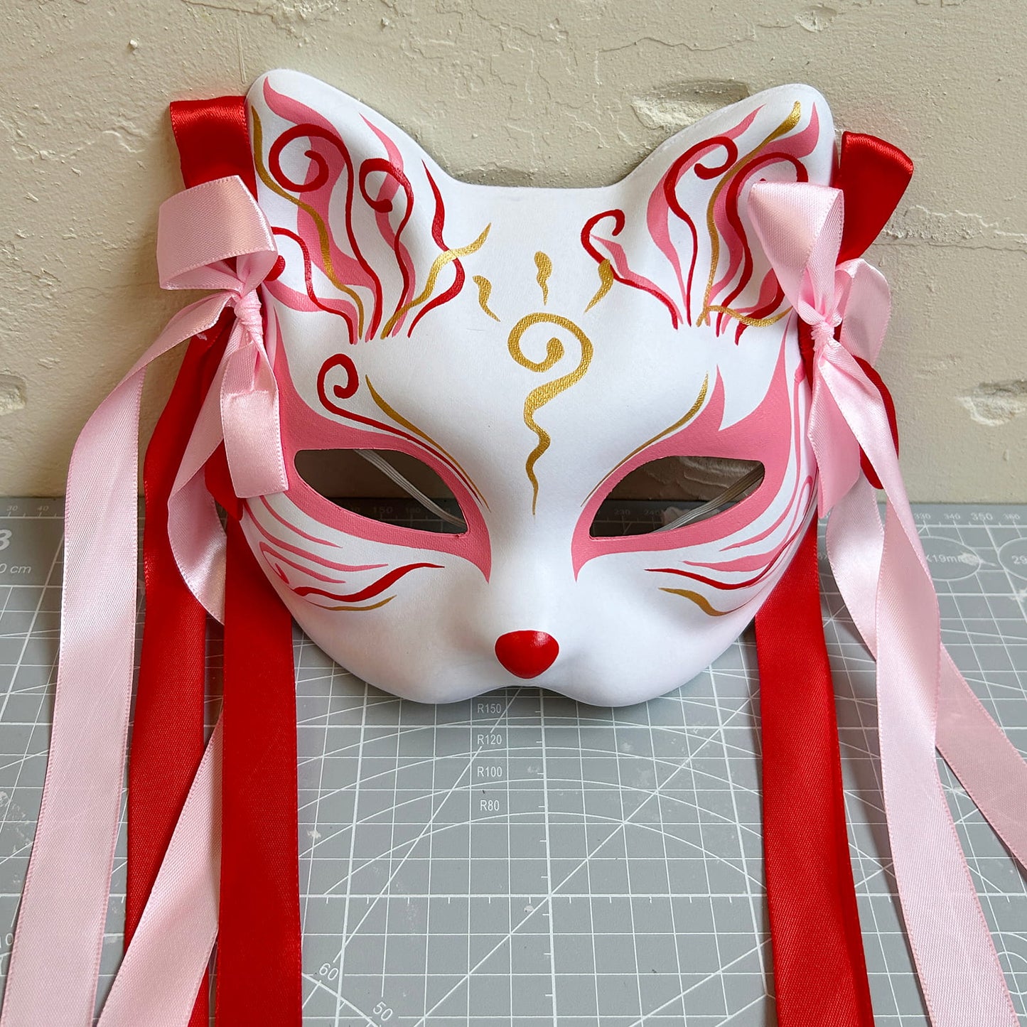 Kabuki Kitsune cute Cats Mask 01
