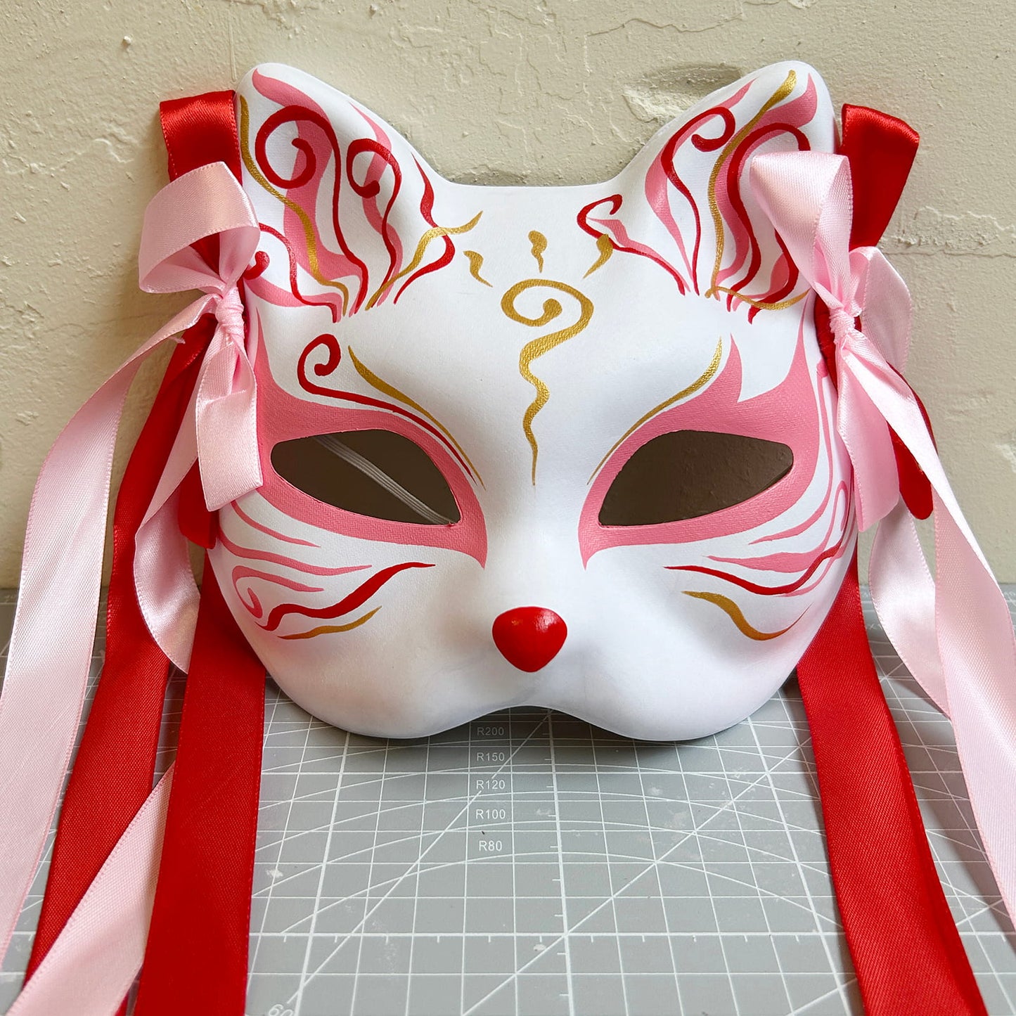 Kabuki Kitsune cute Cats Mask 01
