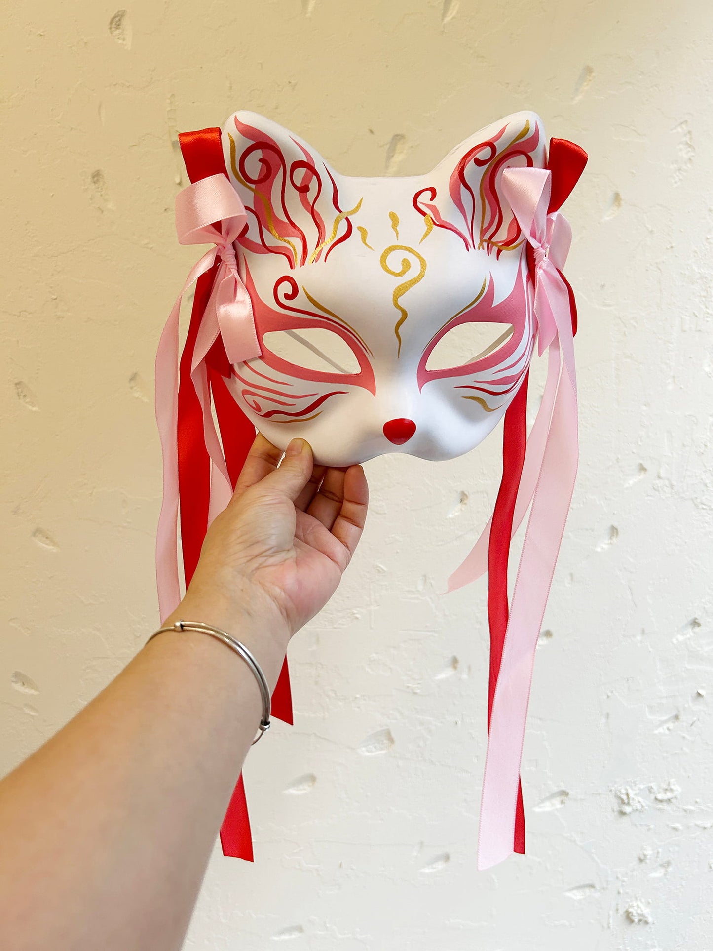 Kabuki Kitsune cute Cats Mask 01