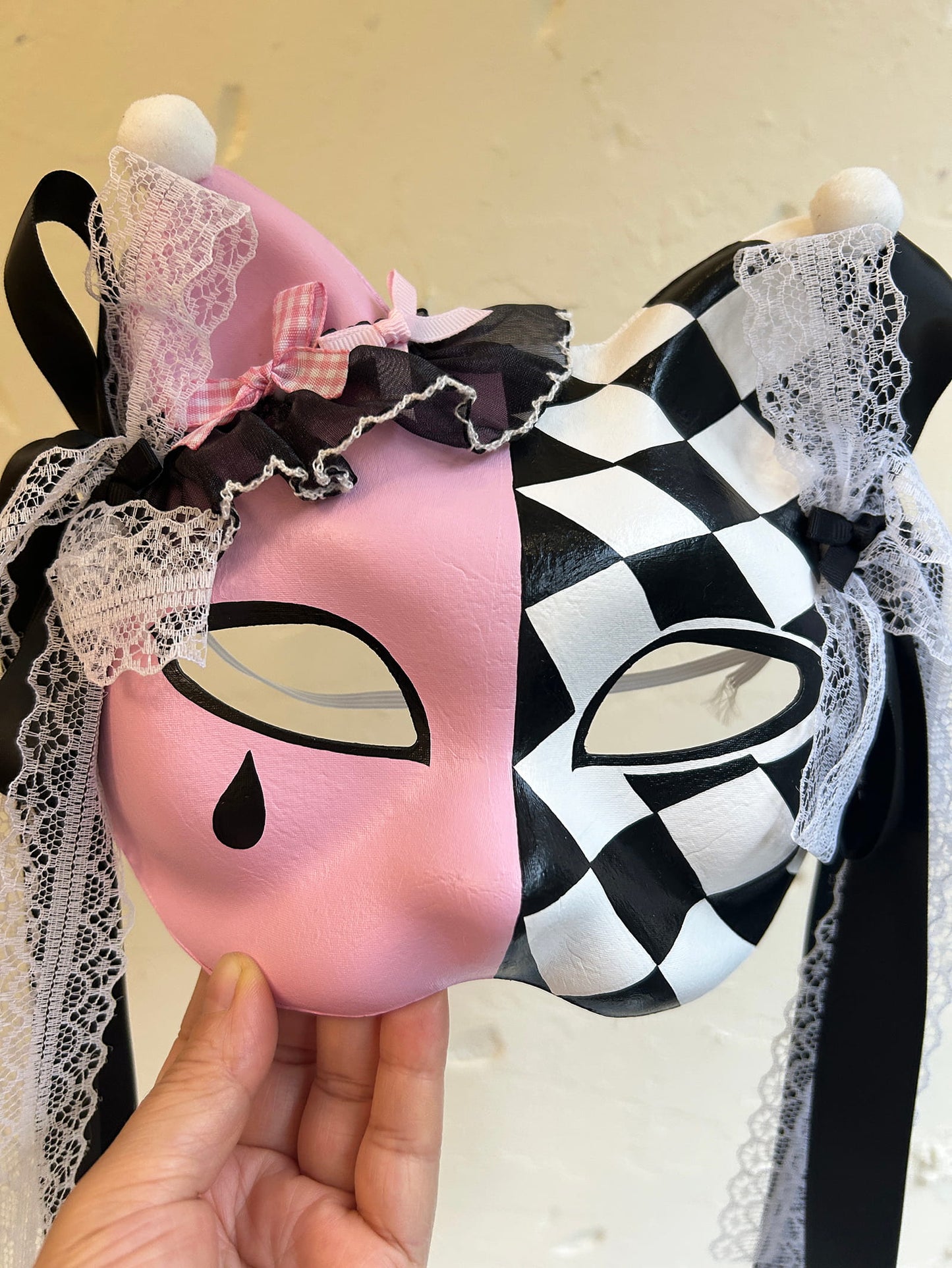 Kabuki cat Mask for Cosplay Masquerade Costume 03