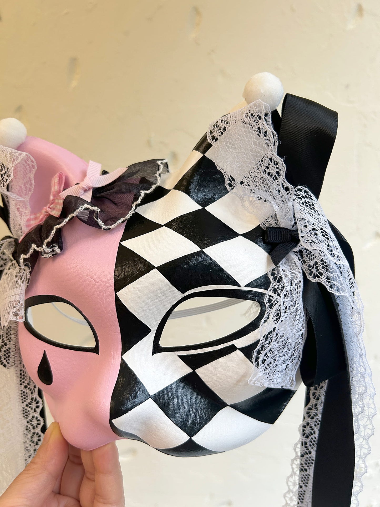 Kabuki cat Mask for Cosplay Masquerade Costume 03