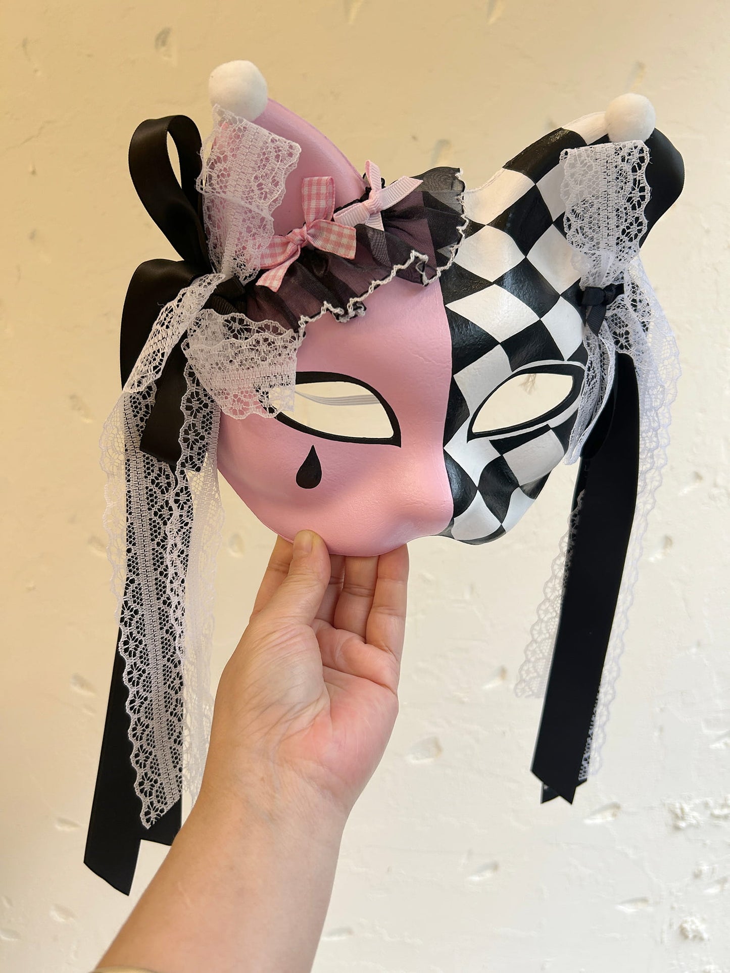 Kabuki cat Mask for Cosplay Masquerade Costume 03