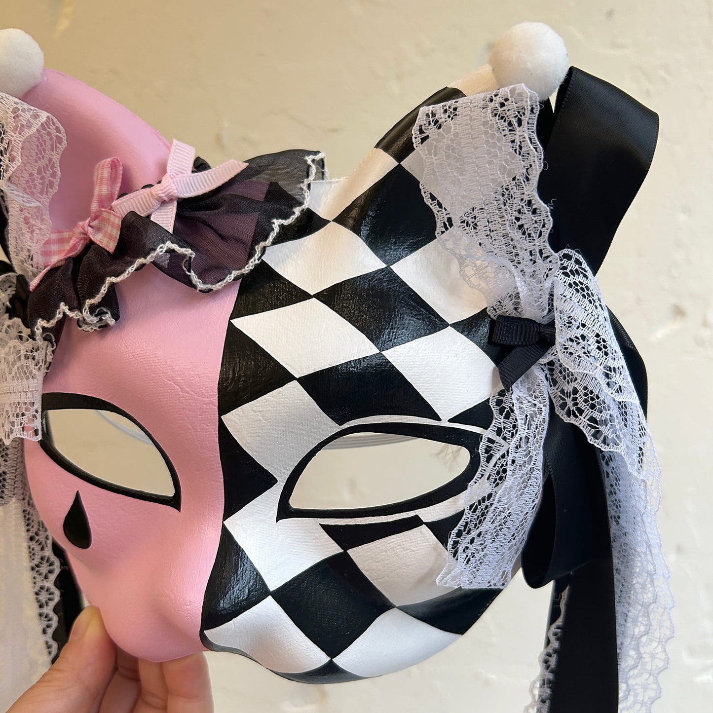 Kabuki cat Mask for Cosplay Masquerade Costume 03