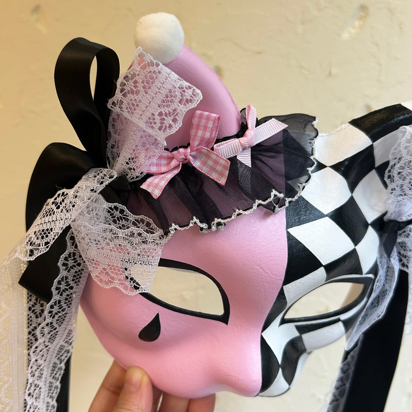 Kabuki cat Mask for Cosplay Masquerade Costume 03