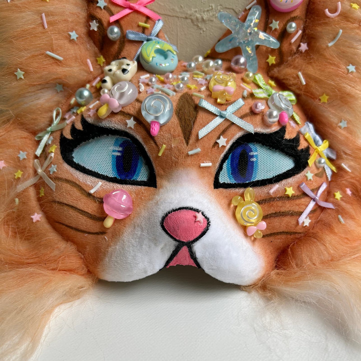Light brown sweet Therian cat mask 01.