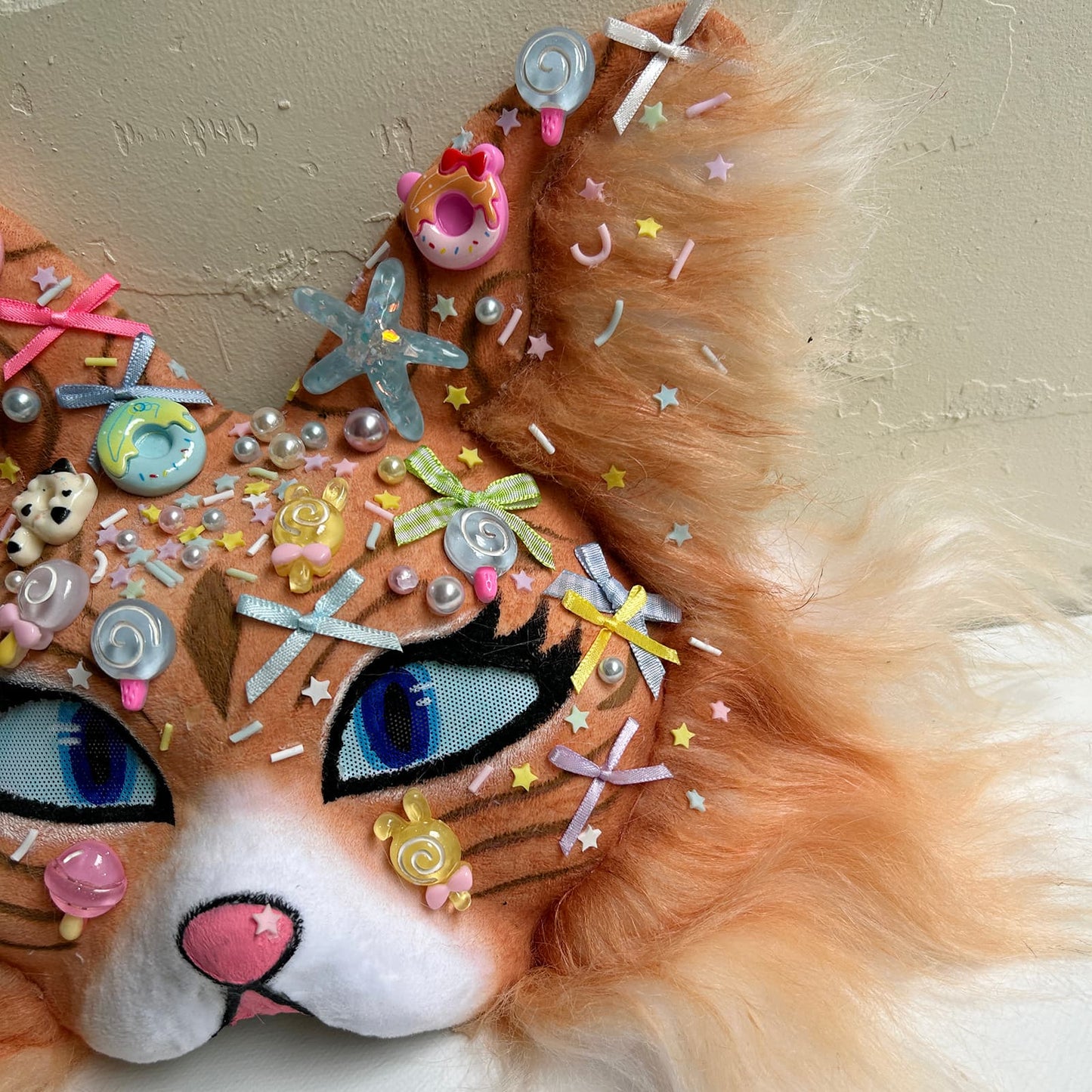 Light brown sweet Therian cat mask 01.