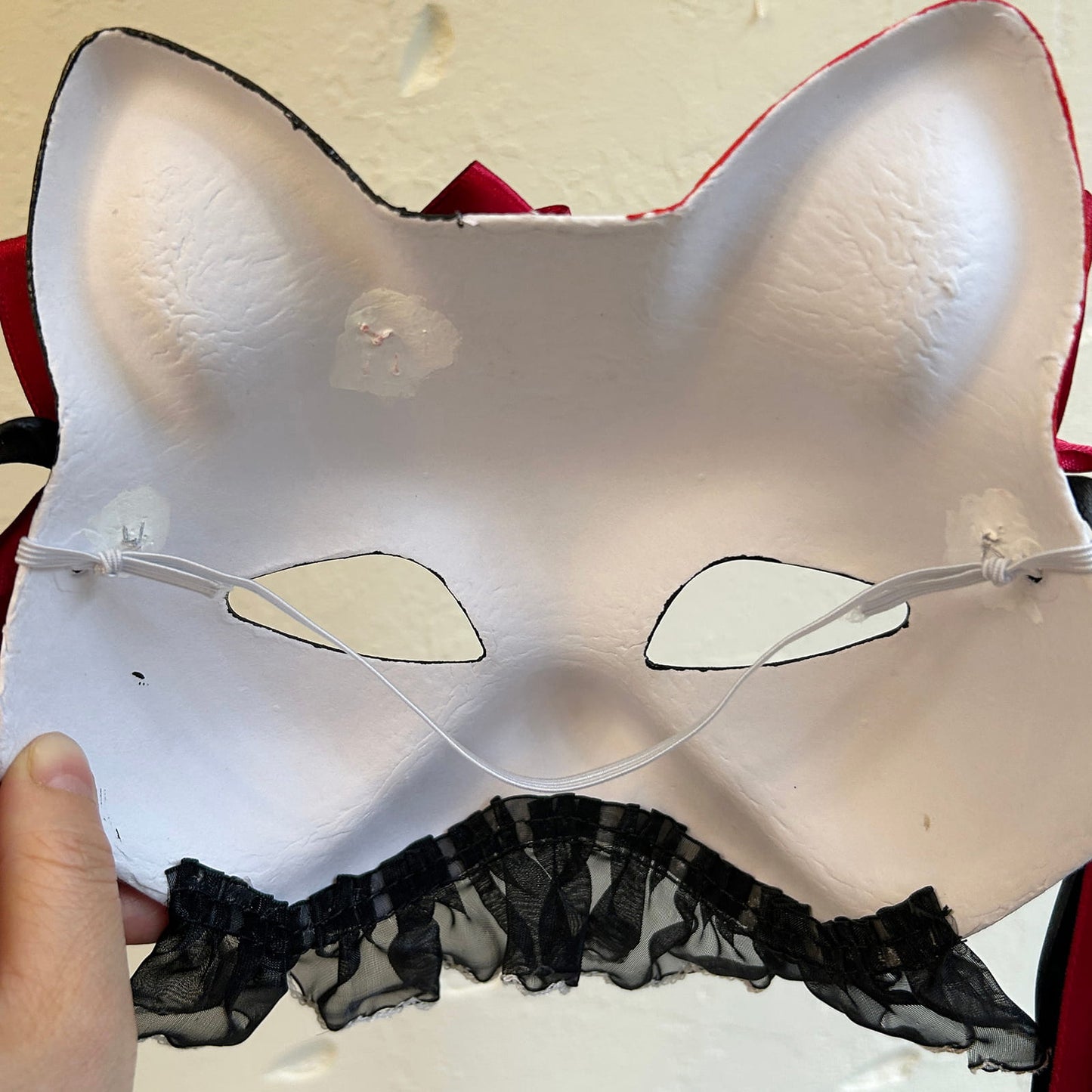 Masquerade Rose cat mask Kitsune spirit kabuki 02