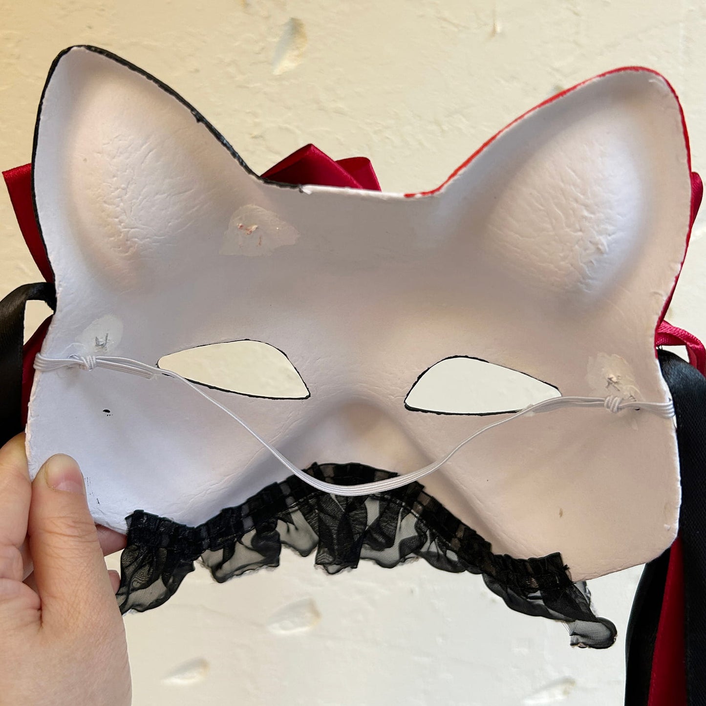 Masquerade Rose cat mask Kitsune spirit kabuki 02