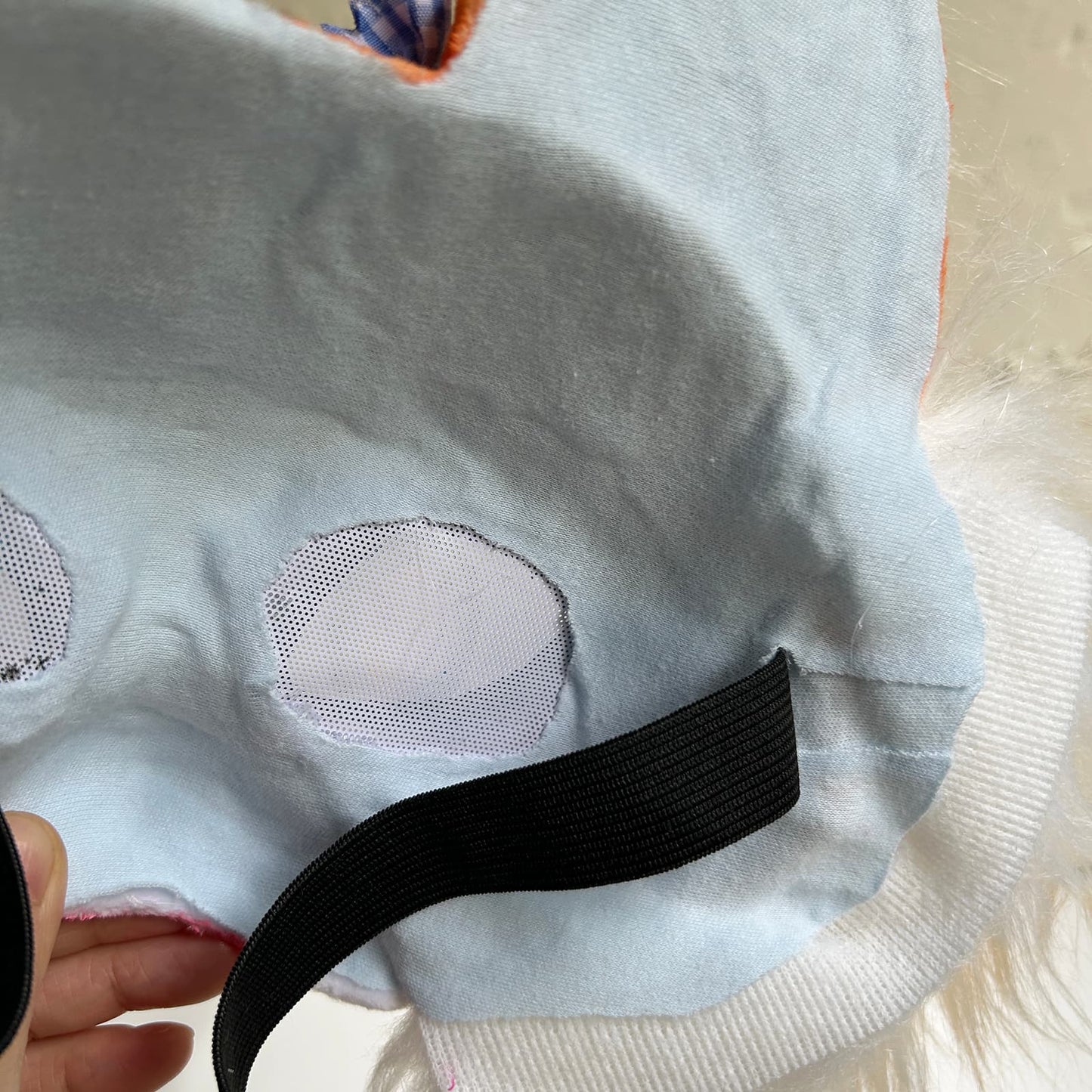 Orange cute Therian cat mask 01