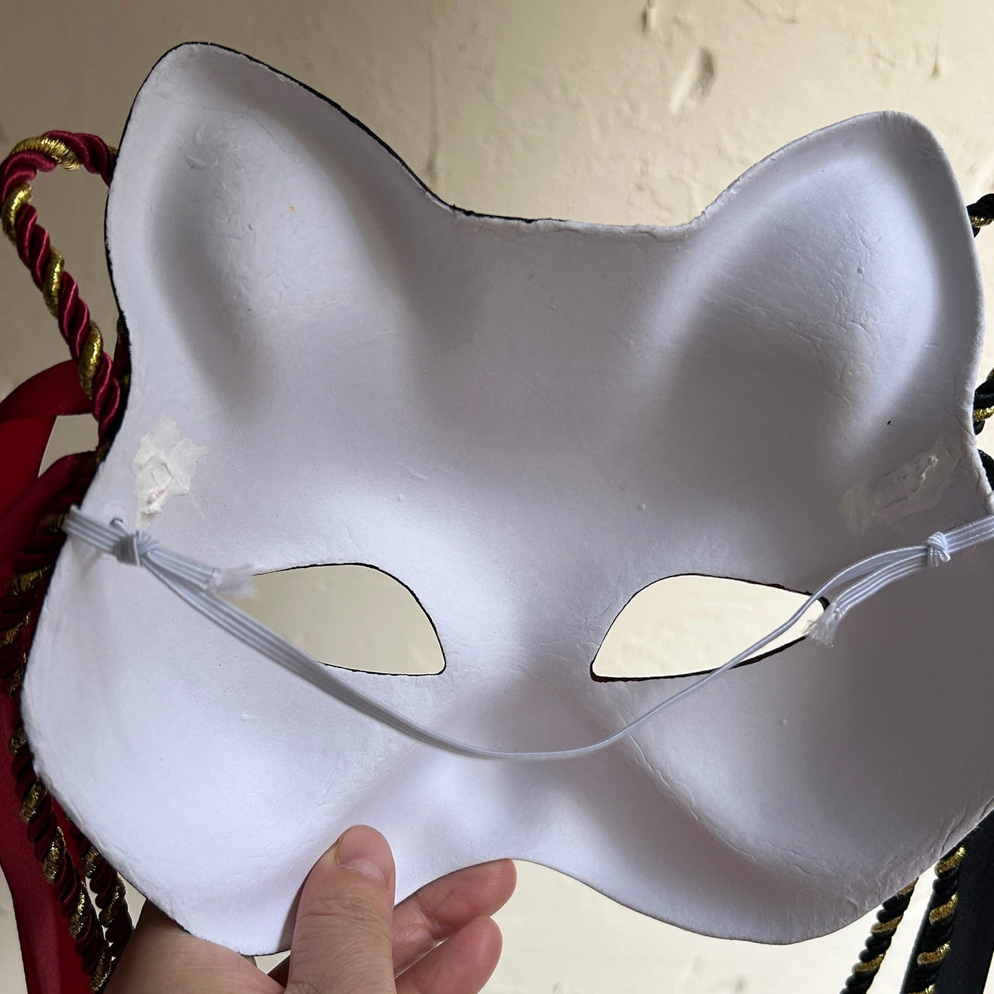 Original handmade cool poker cat mask, Masquerade Kabuki 01
