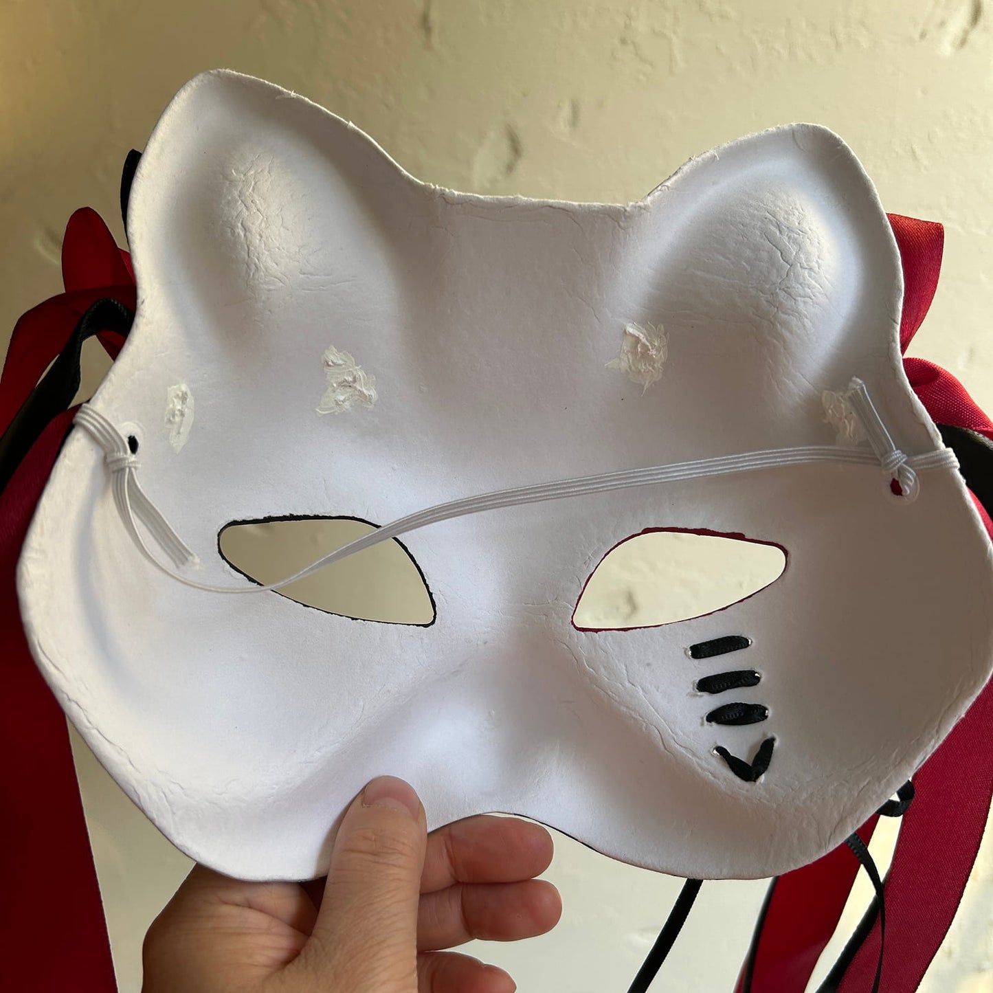 Original handmade cute and cool cat mask, Masquerade Kabuki 03