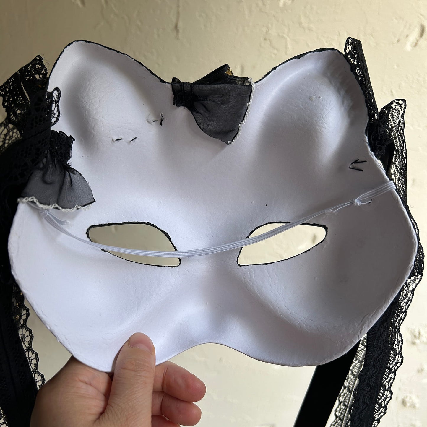 Original handmade cute and cool cat mask, Masquerade Kabuki 04