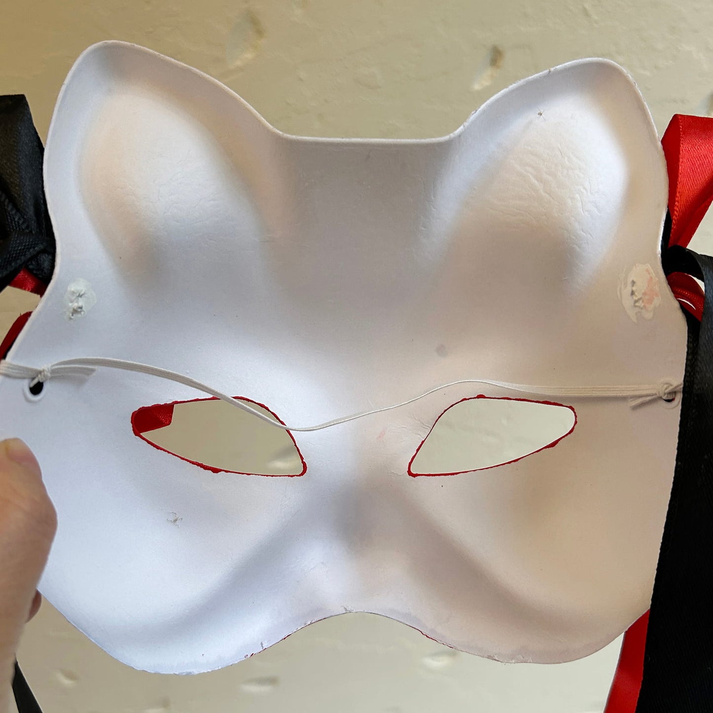 Red spider lily  cat mask Kitsune kabuki 02