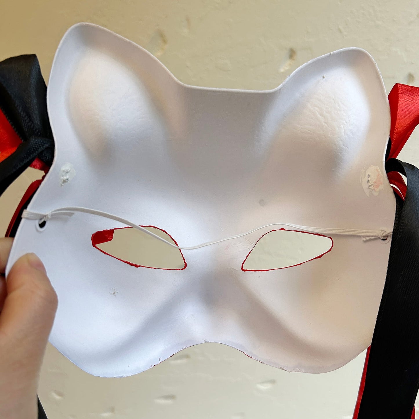Red spider lily  cat mask Kitsune kabuki 02