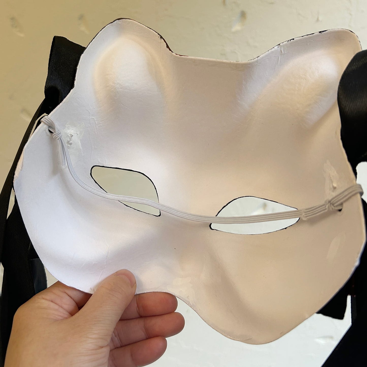 Rose Halloween Masquerade cat mask kitsune spirit kabuki  01